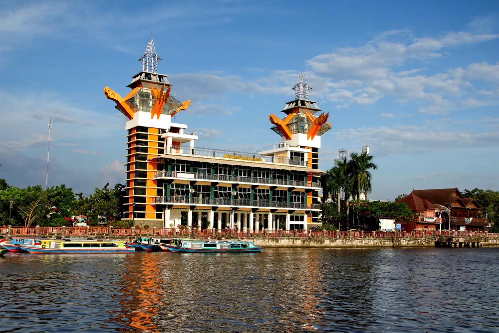 Menara Pandang riverfront in Banjarmasin