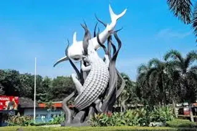 Suro and Boyo statue, the iconic landmark of Surabaya